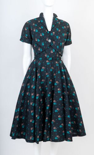 50s Fit and Flare with Charm to Spare!: Ballyhoovintage.com