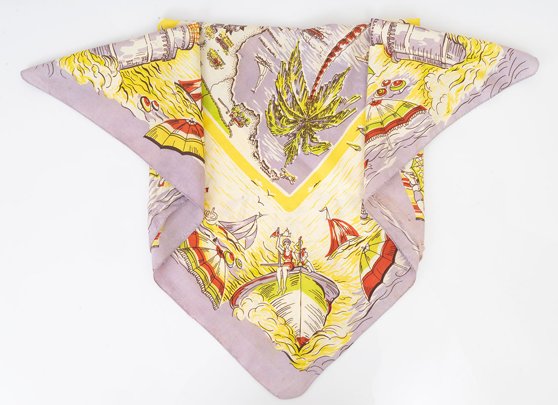 Florida Map Souvenir Scarf