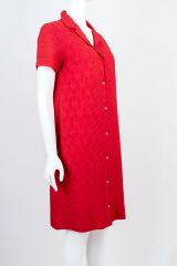 1960s Pink Linen Shift