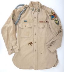 Korean War Era Khaki Hell On Wheels Shirt