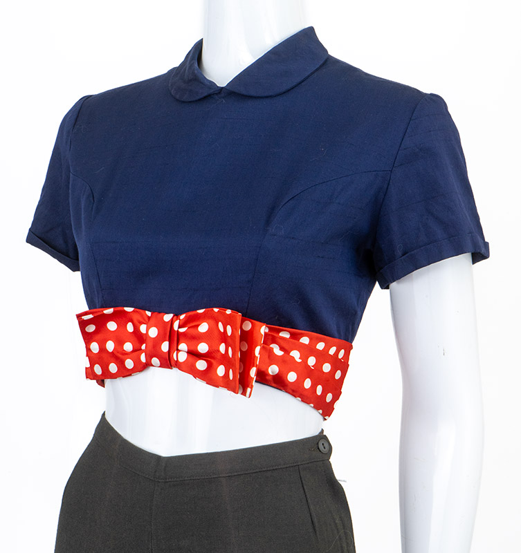 1950s Crop Top Blouse