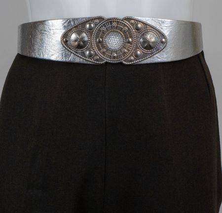 slim fit dress slacks Gold Belt main image 1