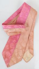 1940s Color Block Harlequin Neck Tie