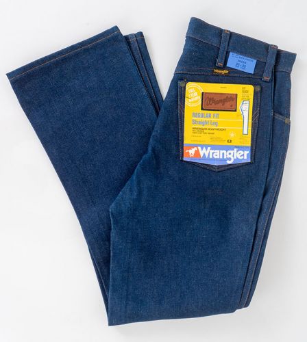 Deadstock 1970s Wrangler Straight Leg Jeans: Ballyhoovintage.com
