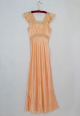 1940s Satin Bias Cut Nightgown