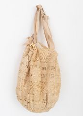 1930s-40s Crochet Hand Bag Tote