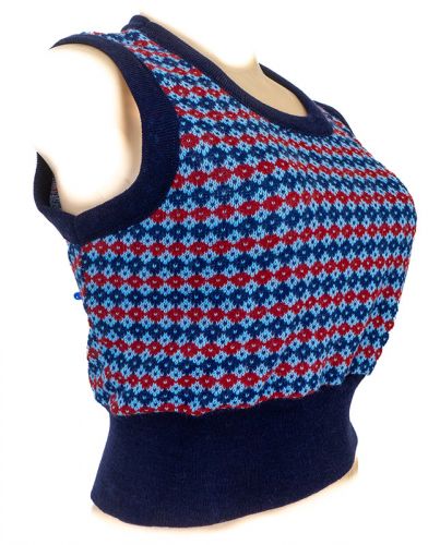 70s Maverick Cropped Sweater Vest: Ballyhoovintage.com