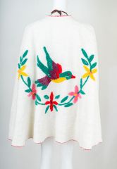 1940s-50s Chenille Beach Cape Swimsuit Cover Up