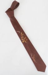 1950s Flying Ducks Hand Painted Tie