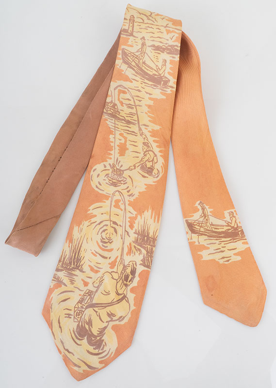 1950s Sportsman's Paradise Fishing Tie