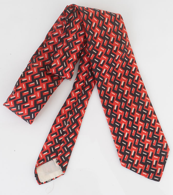 Vintage Tire Tread Silk Tie