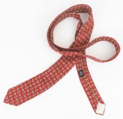 1960s Red Silk Skinny Tie