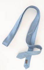 1960s Jacquard Blue Skinny Tie