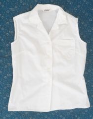1960s White Cotton Blouse
