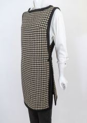 Mod 1960s Houndstooth Check Tunic Vest