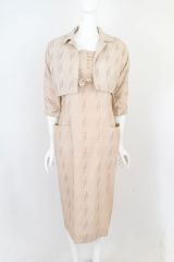 Atomic Print 1950s Wiggle Dress