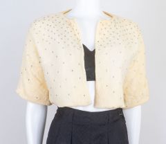 1950s Rhinestone Adorned Bed Jacket