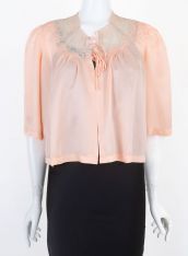 1940s Vintage Satin bed Jacket NOS