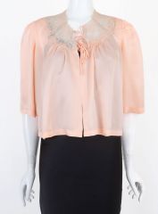 1940s Vintage Satin bed Jacket NOS
