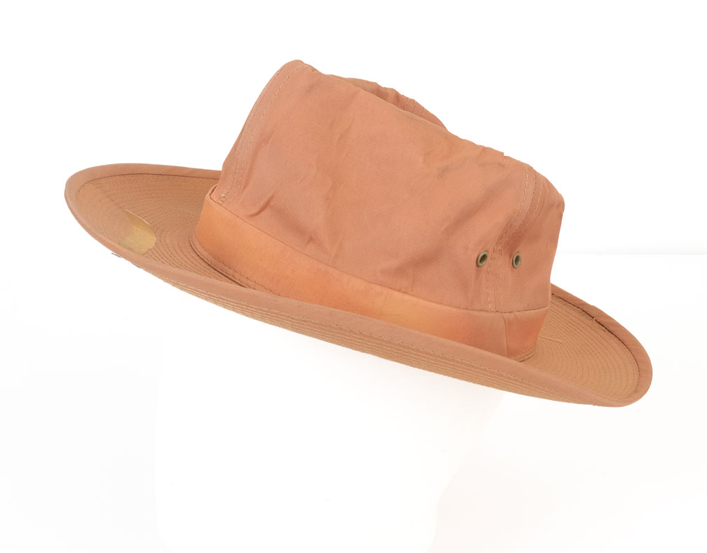 1940s-50s Men's Salmon Pink Waterproof Fedora