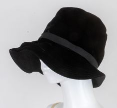 Stunning 1920s-30s Velvet Bucket Hat