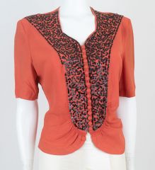1930s Glamorous Blouse Wounded Bird