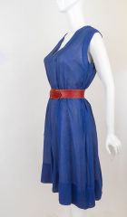 1950s Sheer Linen Dress