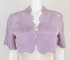 1950s Lavender Satin Shrug
