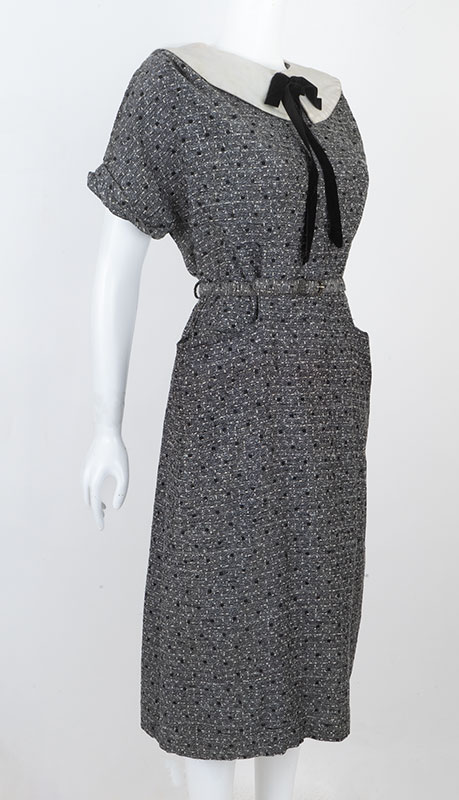 1950s MidCentury Fleck Wiggle Dress
