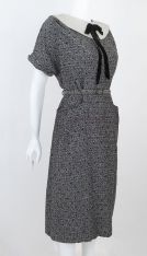 1950s MidCentury Fleck Wiggle Dress