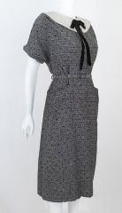 1950s MidCentury Fleck Wiggle Dress