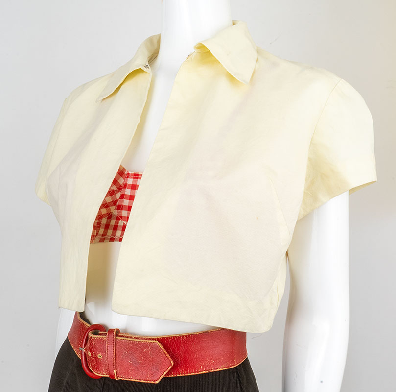 1940s Pale Lemon Shrug Bolero