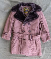 Vintage Kid's Mighty Mac Gabardine Winter Coat Deadstock