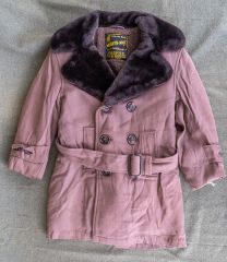 Vintage Kid's Mighty Mac Gabardine Winter Coat Deadstock