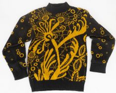 1960s Undersea Motif Graphic Sweater