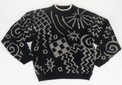 Amazing 1980s New Wave Sweater Unworn