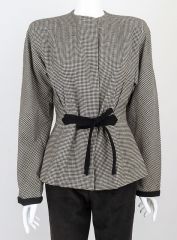 1940s Wool Check Tailored Jacket