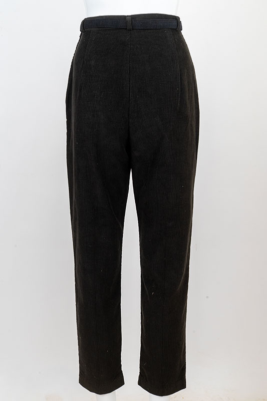 1950s Vintage Capris in Black Corduroy