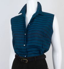 1950s Vintage Flannel Blouse