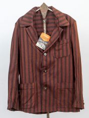 1950s Collegiate Stripe Casual Blazer Deadstock