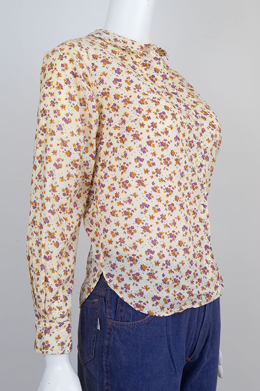 1970s Calico Blouse