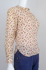 1970s Calico Blouse