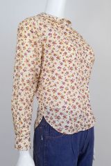 1970s Calico Blouse