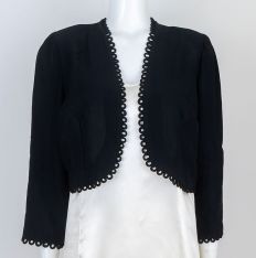Vintage Black Bolero Shrug Jacket