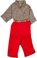 Unworn Girls 50s Leopard Print Ensemble