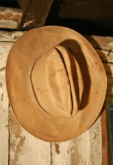 Vintage Straw Cowboy Hat