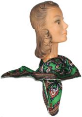1950s Paisley Print Scarf