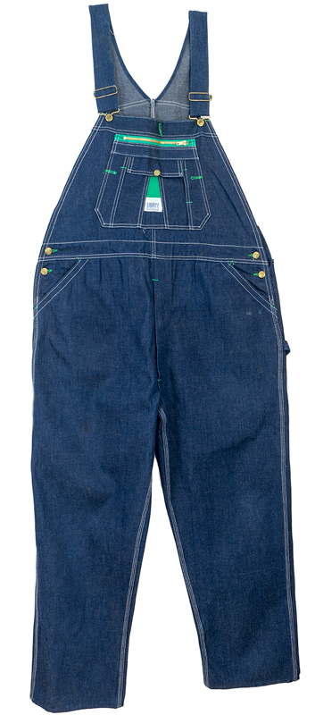 raw denim overalls