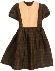 Girls 1950s Taffeta Party Dress