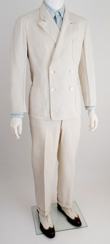 beach linen suit